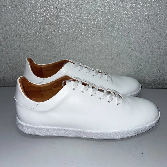 NEW BECKETT SIMONON Geller Trainers – Men’s Size 10 – White Leather - Picture 7 of 10